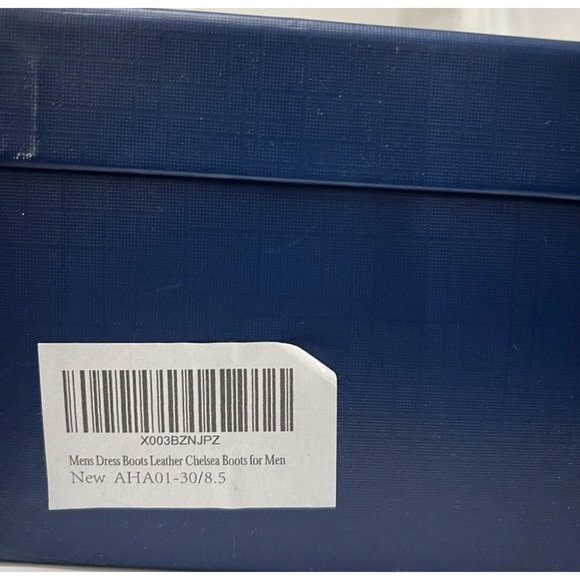 ALIPASINM Mens Dress Boots Leather Chelsea Boots for Men Size 8.5 Black.R14 - Picture 9 of 9